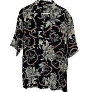 Tommy Bahama Hawaiian Shirt Tropical Signature Print